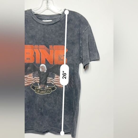 Anine Bing Vintage-Look Bing Tee in Black XS NWOT - Picture 6 of 13